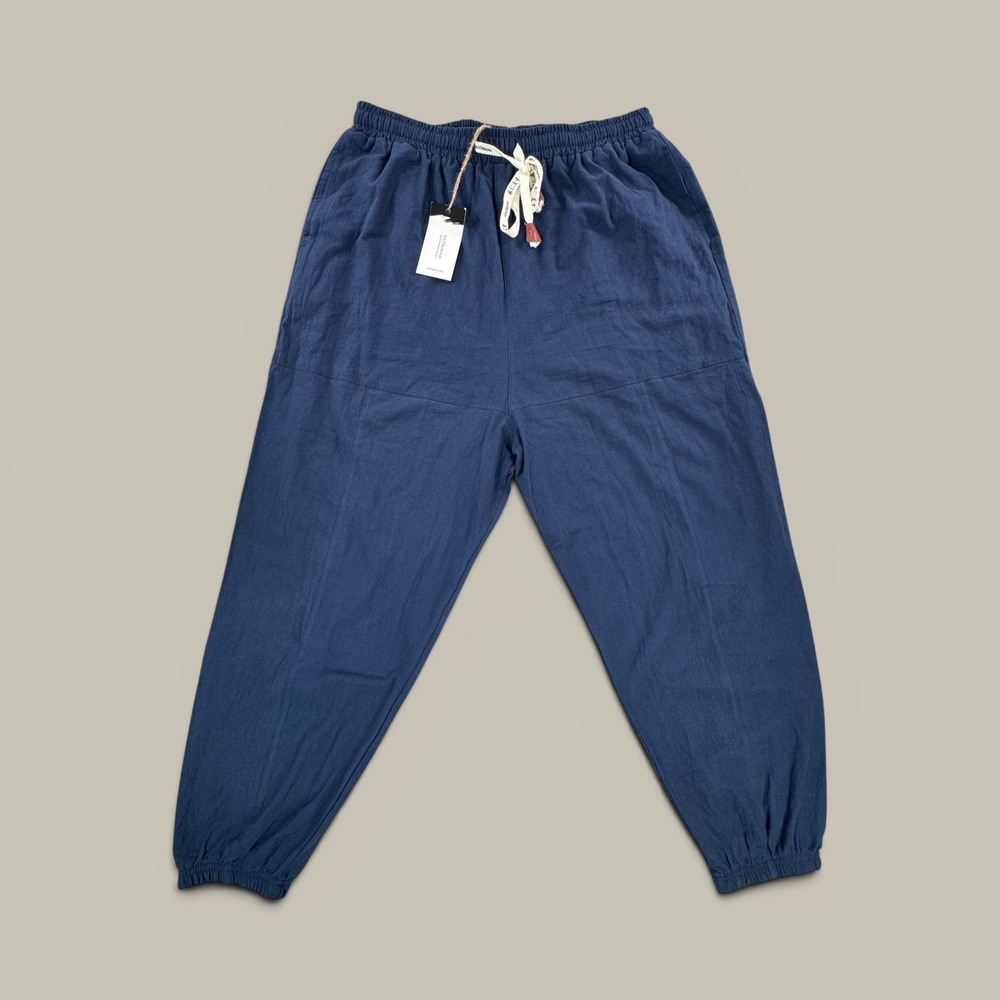 Kidoriman Navy Blue Japanese Streetwear Jogger Pants Mens 4XL New